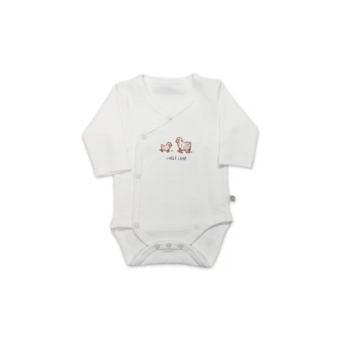 Curly Lamb Uzun Kol Kravuze Body 17111 Bej Mavi Ekru