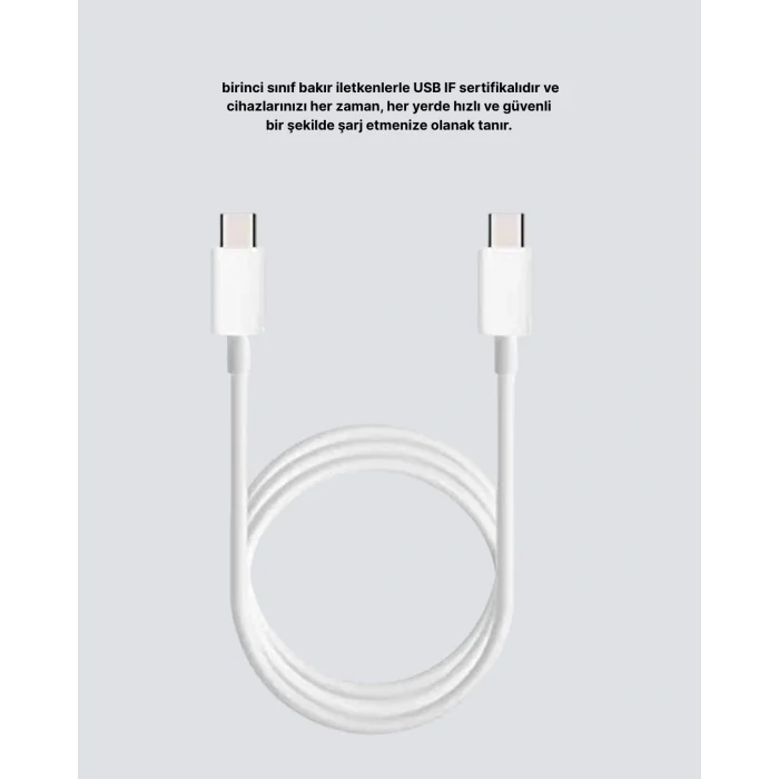 Dayanıklı Dış Kaplamalı 30W 5.0A Type-C Hızlı Şarj ve Data Kablosu