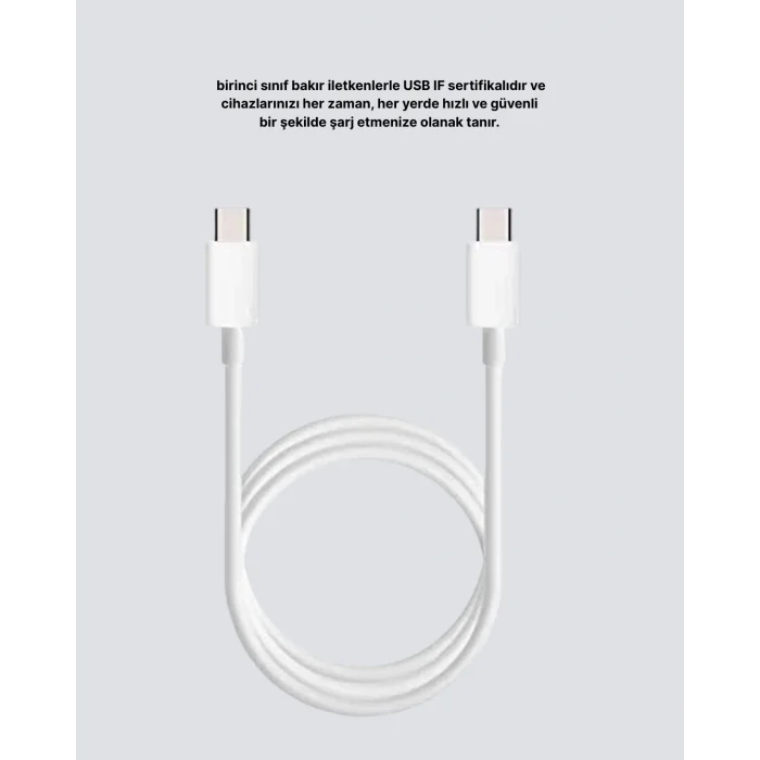 Dayanıklı Dış Kaplamalı 30W 5.0A Type-C Hızlı Şarj ve Data Kablosu