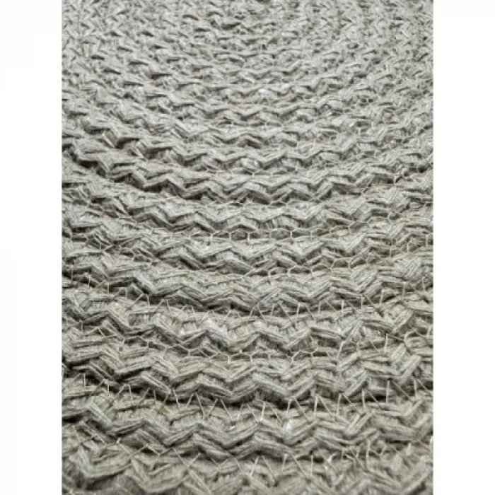 DecoHandy 39cm Neon Renkli Şeritli Jüt Örme Supla Amerikan Servis