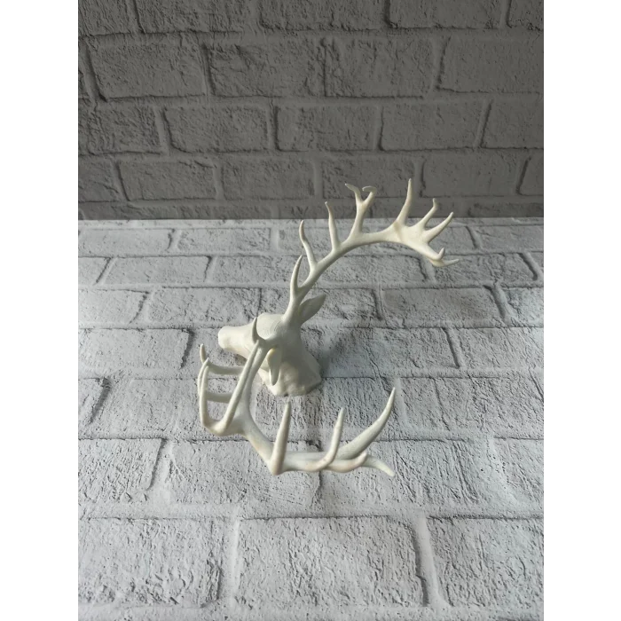 Dekoratif Geyik Başı Heykel 25 cm Modern Minimal Tasarım