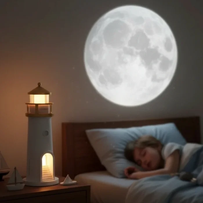 Deniz Feneri Projektör Gece Lambası