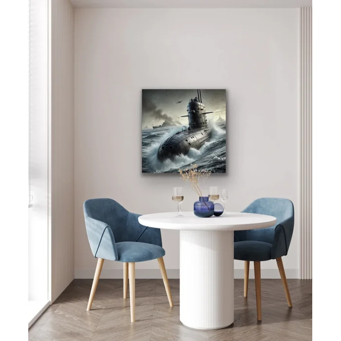 Denizaltı Kanvas Tablo 90x90cm