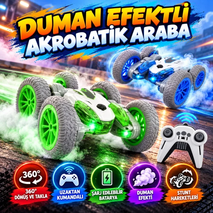 DH-666-78 ŞARJLI DUMAN ATAN STUNT ARABA 18