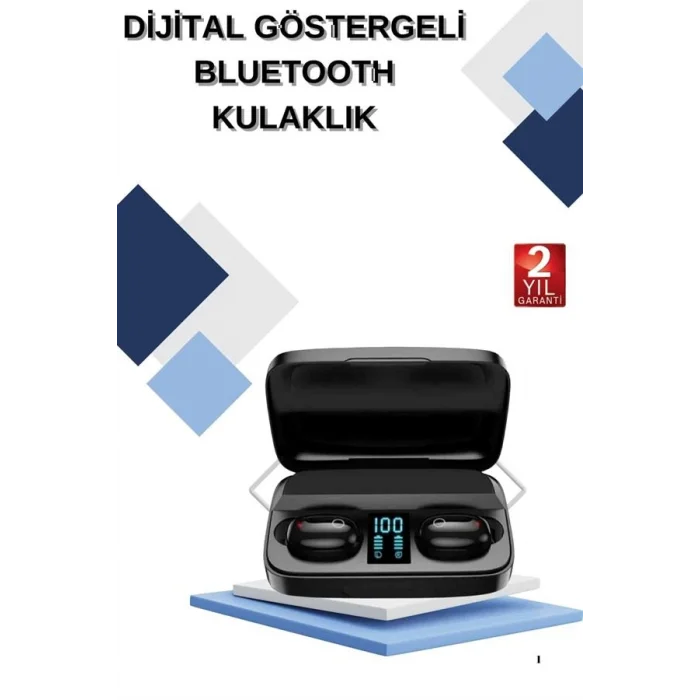 Dijital Göstergeli Bluetooth Kulaklık Kablosuz TWS Stereo Bluetooth 5.0