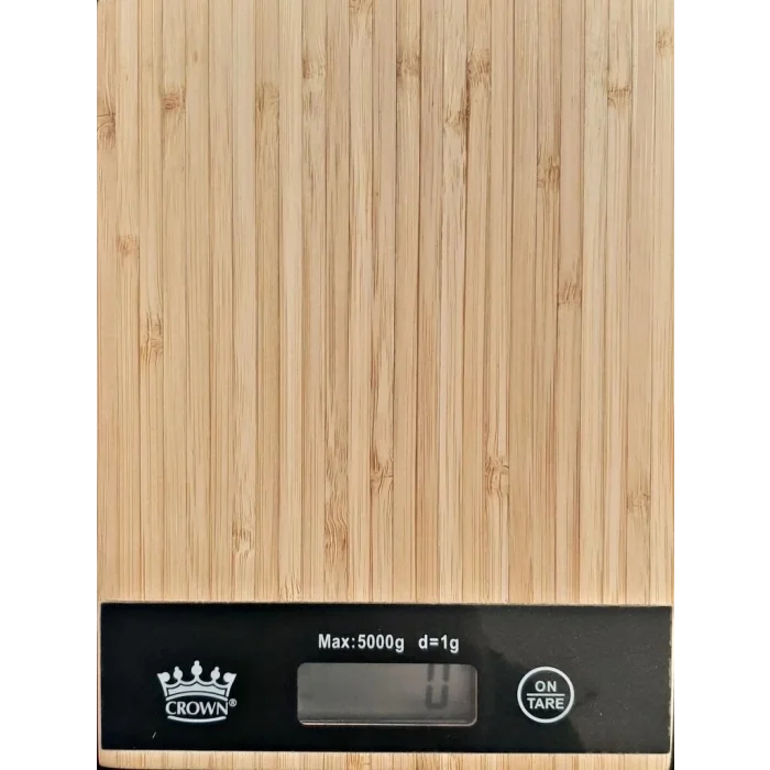 Dijital Lcd Mutfak Tartısı Terazisi 5kg Bambu Desenli