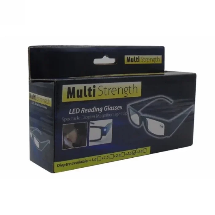 Dinlendirici LED Işıklı Okuma Gözlüğü