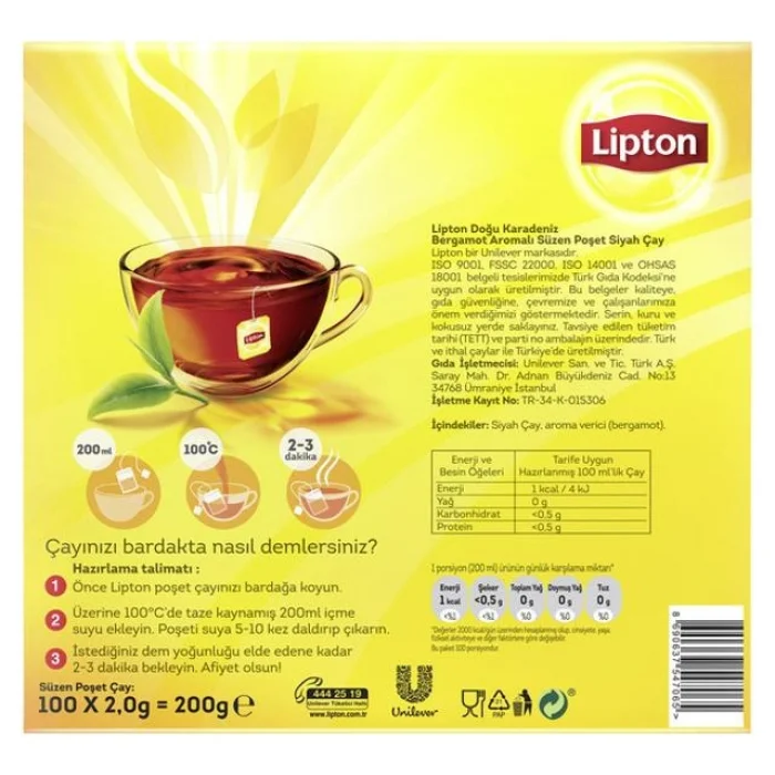 Doğu Karadeniz Bardak Poset  200Gr 1 Adet