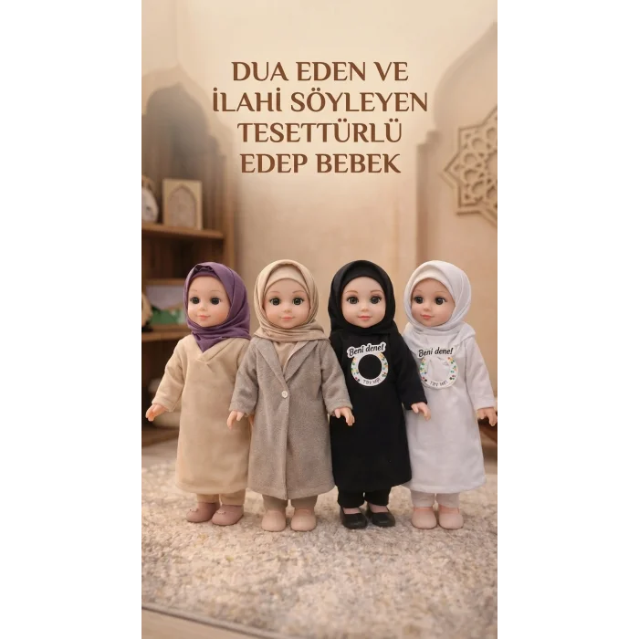 Dua Eden İlahi Söyleyen Tesettürlü Bebek - Ramazan Oyuncağı