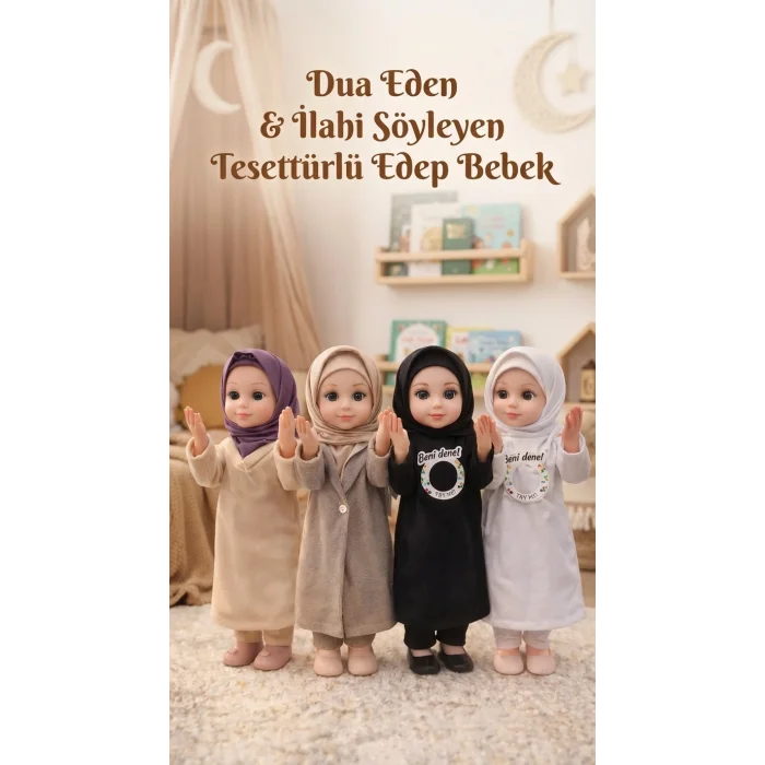 Dua Eden Tesettürlü Oyuncak Bebek İlahi Söyleyen Ramazan