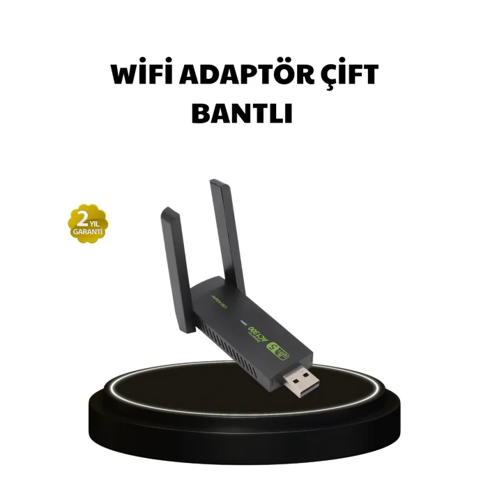 Dual Band USB WiFi Adaptör – 1200 Mbps Hız