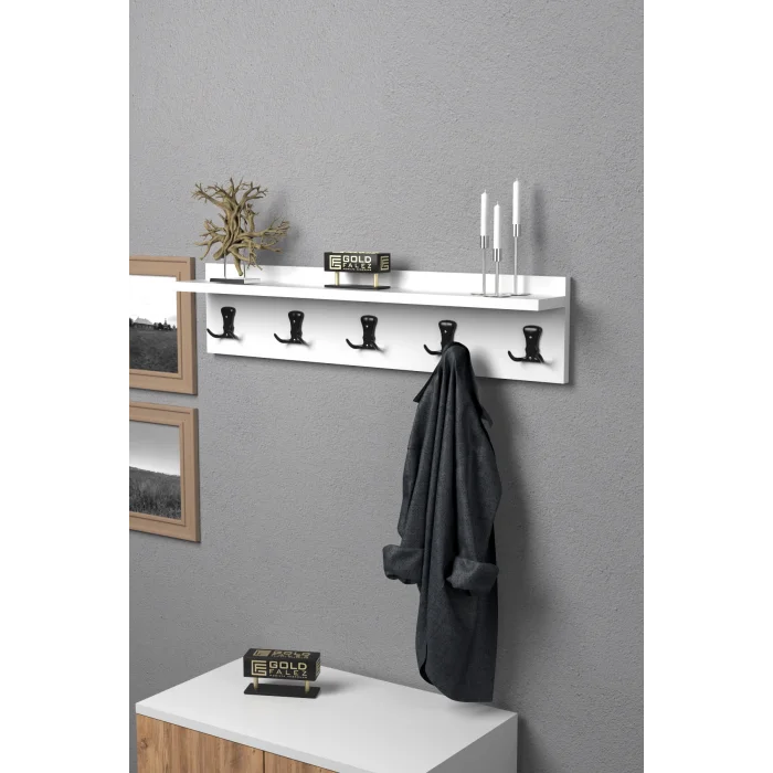 Duvar Askılığı Portmanto Beyaz 80