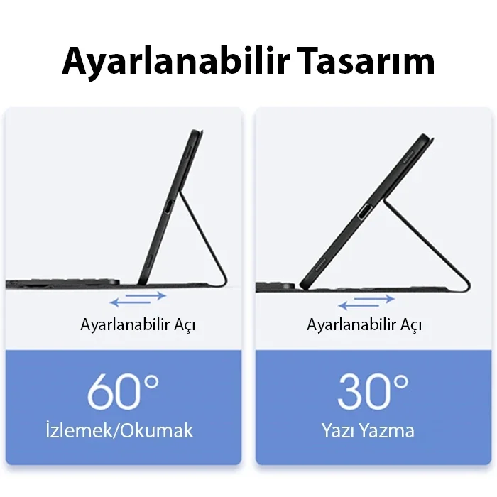Dux Ducis iPad Pro 12.9 (2020/2021/2022) TK Series Kablosuz Bluetooth Klavye Touchpad Kılıf-(5775)