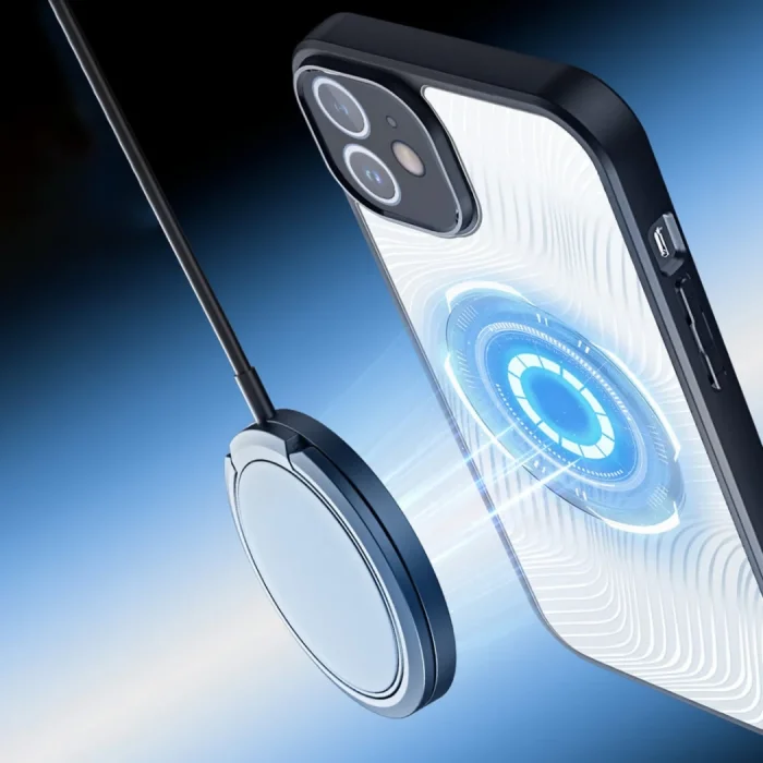 Dux Ducis iPhone 12 Aimo Series Mag Safe Premium Buzlu Sert PC-TPU Kılıf-(5775)