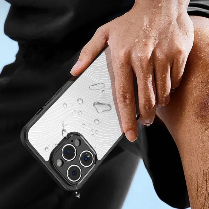 Dux Ducis iPhone 12 Pro Max Aimo Series Premium Buzlu Sert PC-TPU Kılıf-(5775)