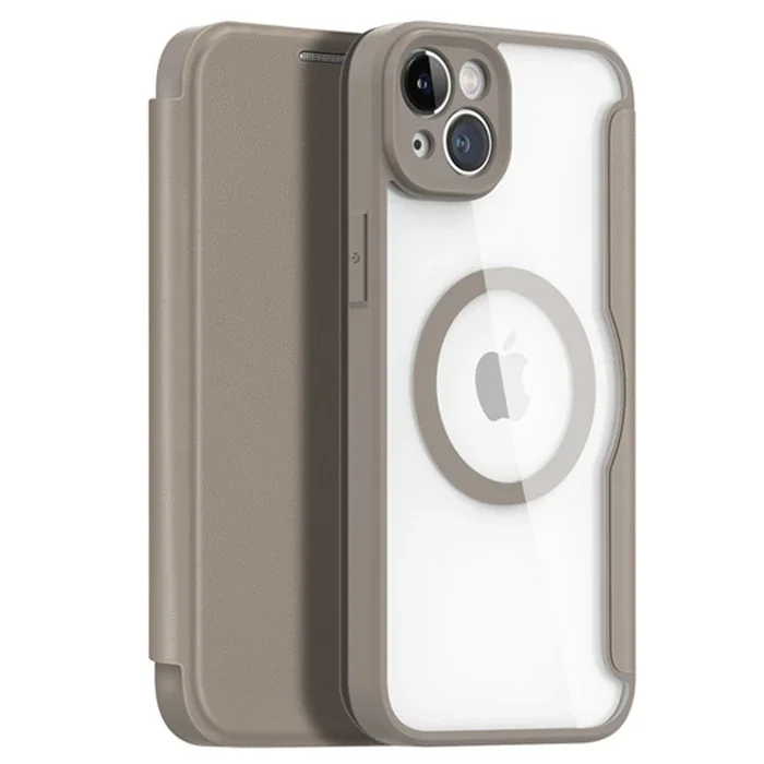 Dux Ducis iPhone 14 Plus 6.7 Kılıf Skin X Pro Series MagSafe Kapaklı Kılıf Folio Case-(5775)