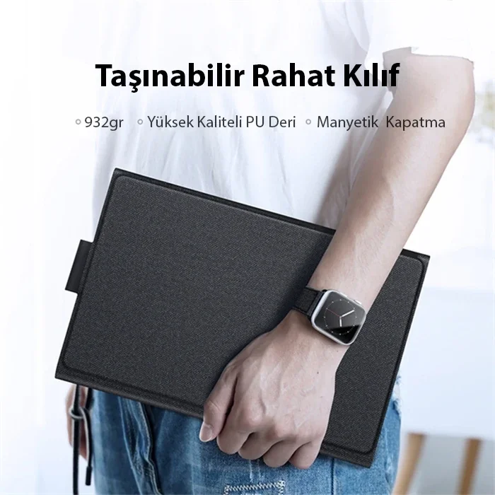 Dux Ducis SM Galaxy Tab S8 Plus-S7 Plus-S7 FE ile Uyumlu Bluetooth Klavye Touchpad Kılıf-(5775)