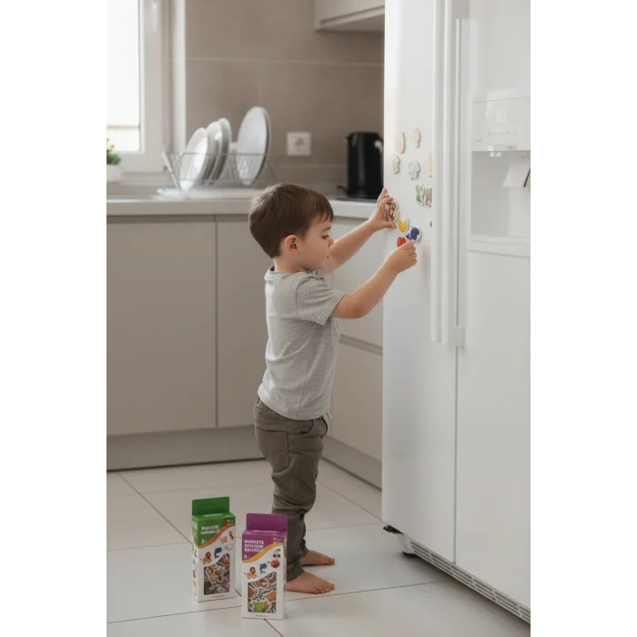 Eğitici Manyetik 30 Parça Hayvan ve 26 Parça Sebze-Meyve Seti