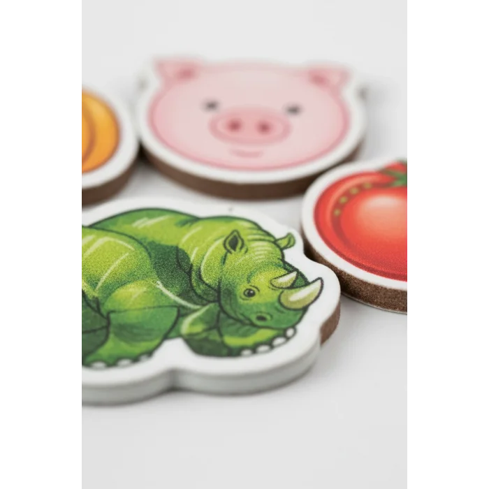 Eğitici Manyetik 30 Parça Hayvan ve 26 Parça Sebze-Meyve Seti