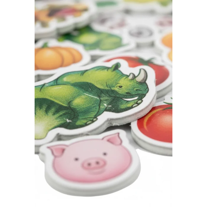 Eğitici Manyetik Hayvan ve Sebze Meyve Seti 56 Parça Magnet