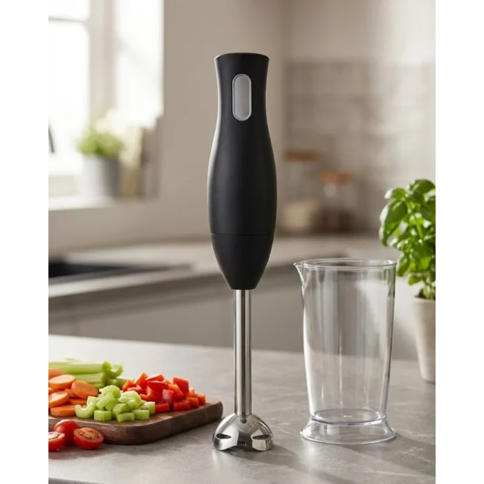 El Blenderı Paslanmaz Çelik Metal Ayaklı Ergonomik Tasarımlı Mutfak Blender