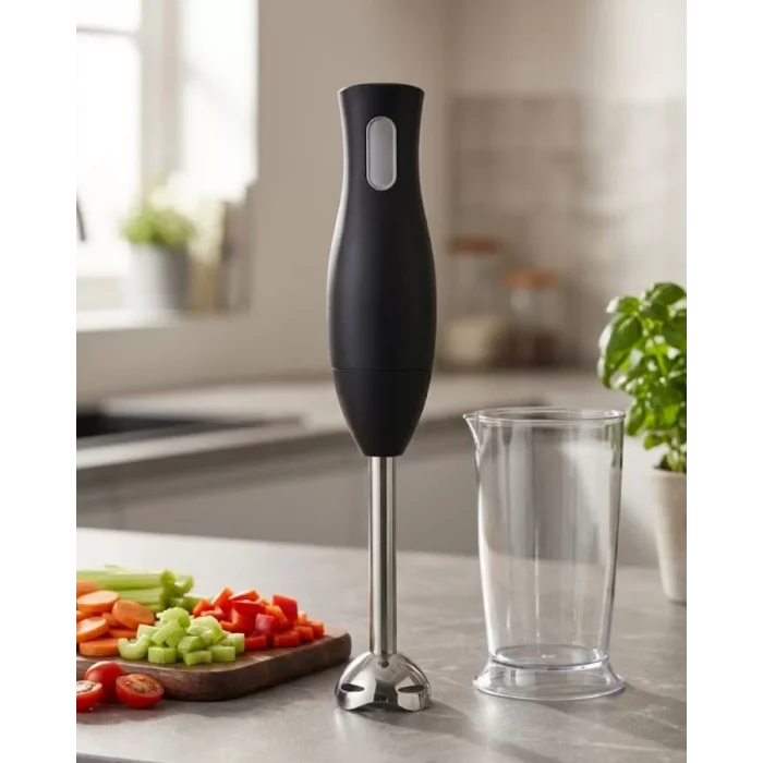 El Blenderı Paslanmaz Çelik Metal Ayaklı Ergonomik Tasarımlı Mutfak Blender