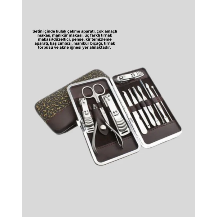 El ve Ayak Bakımı İçin Profesyonel 12 Bakım Seti