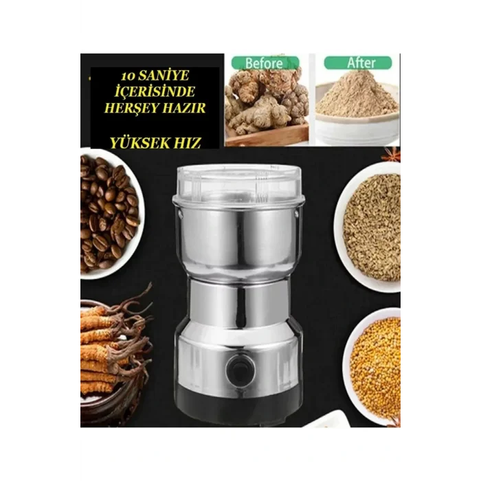 Elektrikli Kahve Ve Baharat Öğütücü Çelik Öğütücü Değirmen Ev Tipi