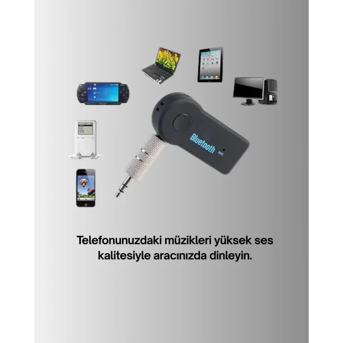 Eller Serbest Özellikli Bluetooth AUX Araç Kiti