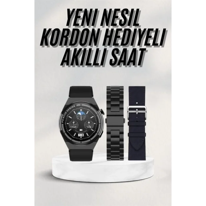 En Çok Tercih Edilen Akıllı Saat Amoled Ekran Nabız Sensörü GPS Uyumlu Adımsayar