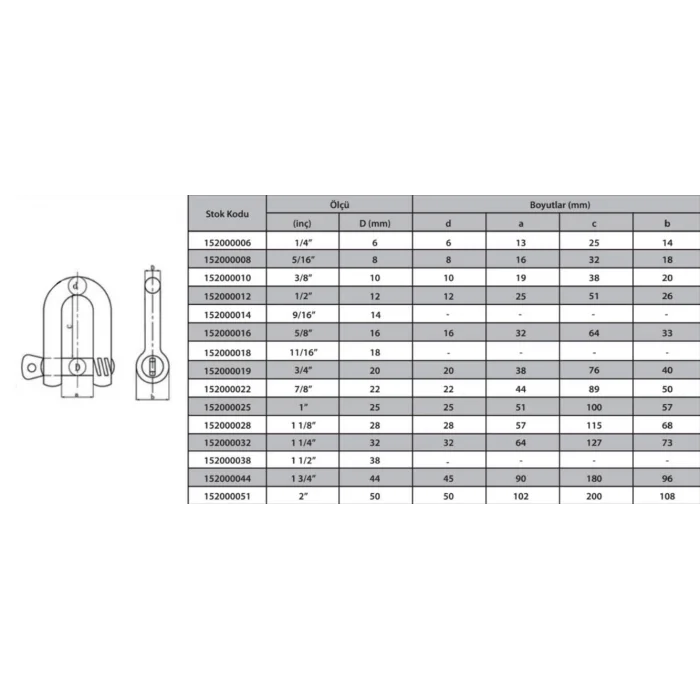 Ennalbur M8 Zincir Kilidi 5/16 ( 4 Adet )