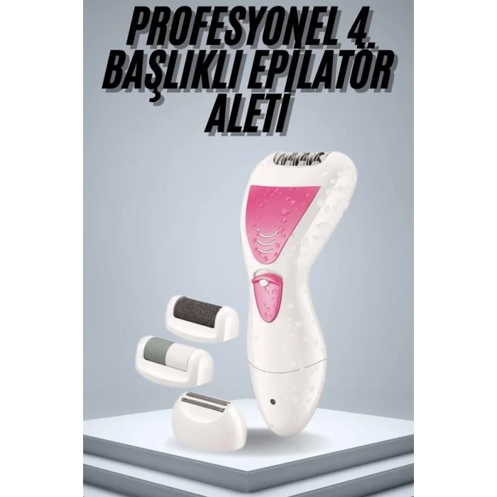 Epilatör Cihazı Epilasyon Aleti Çoklu Başlık Seçeneği Ayak Törpüsü