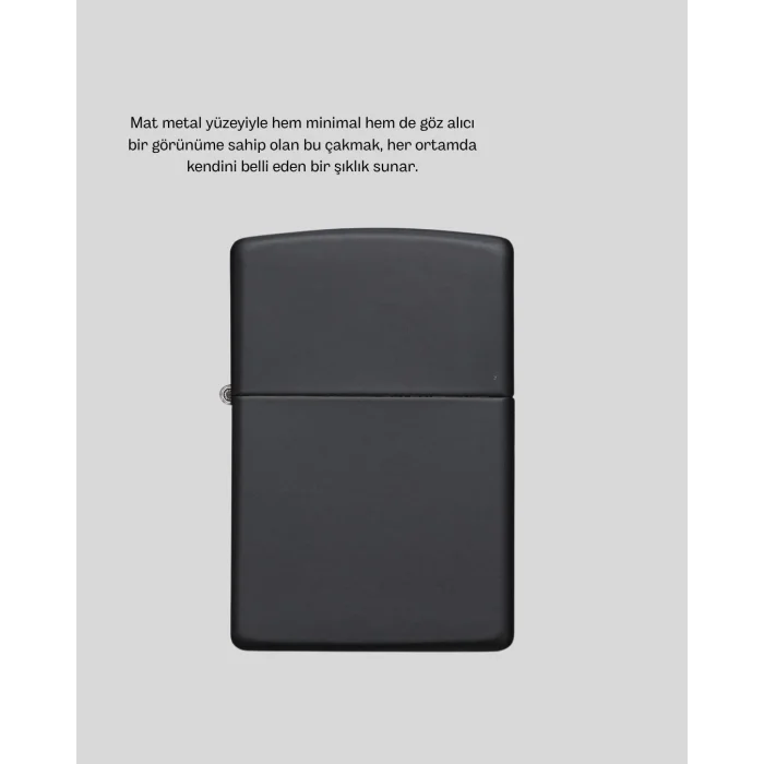 Ergonomik Metal Çakmak Mat Kaplamalı ve Şık Tasarımlı Aksesuar