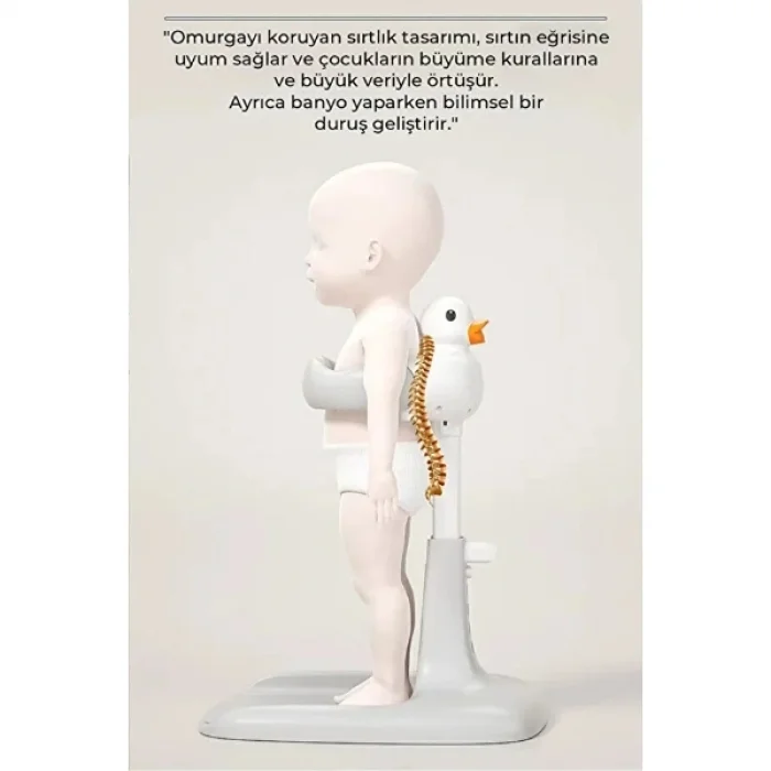 Ergonomik Ördekli Bebek Banyo Yıkama Yardımcısı