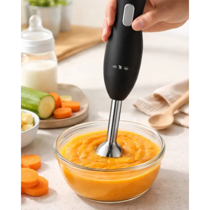 Ergonomik Tasarımlı El Blenderı Paslanmaz Çelik Metal Blender Ayağı