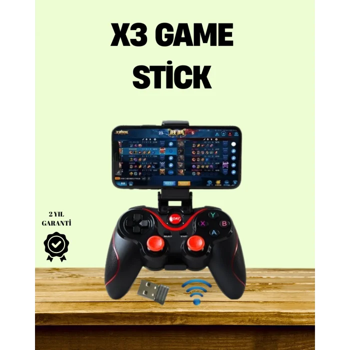 Ergonomik Tasarımlı Şarjlı Kablosuz Gamepad