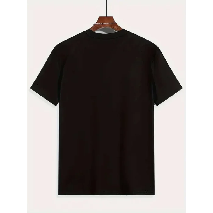 Erkek Tişört Araba Baskılı Kısa kol t-shirt - Siyah