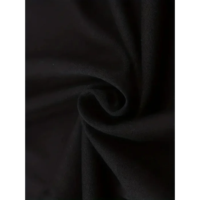 Erkek Baskılı Tişört Kısa Kol Bisiklet Yaka Regular fit Rahat kalıp T-Shirt - Siyah