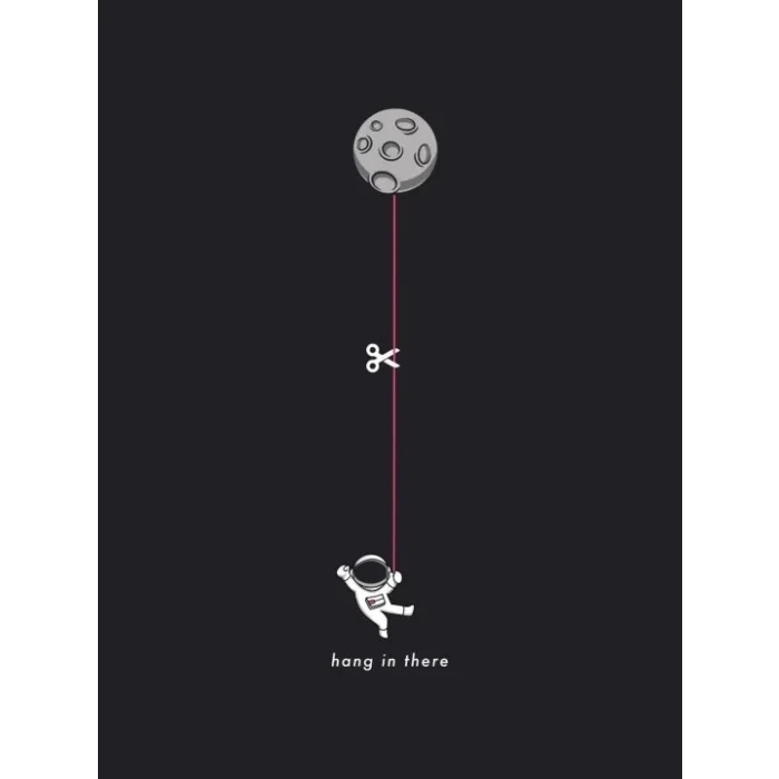 Erkek Baskılı T-Shirt Kısa Kol Bisiklet Yaka Regular Fit Rahat Kalıp Tişört - Siyah