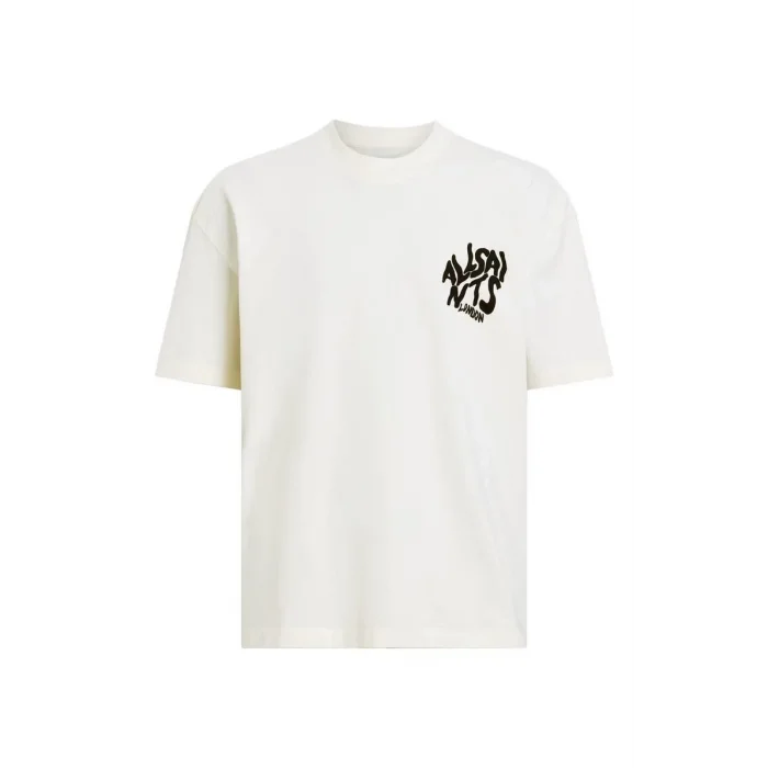 Erkek Tişört Baskılı Oversize kısa kol T-Shirt - Beyaz