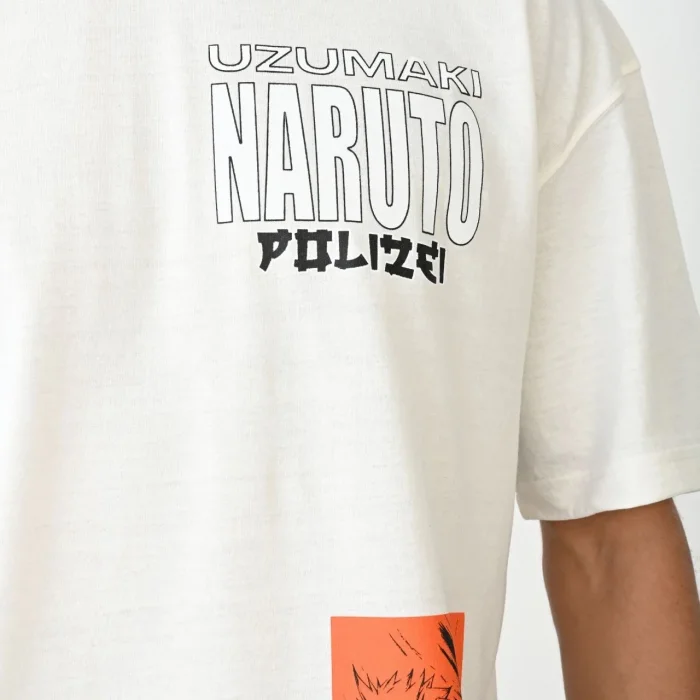 Erkek Kısa Kol Yazlık Tişört Bisiklet Yaka Baskılı Oversize T-Shirt - Beyaz
