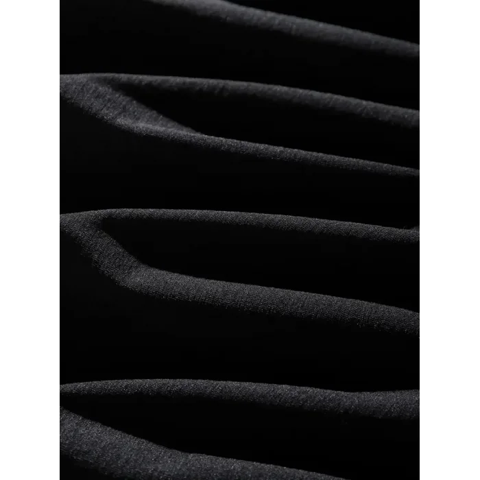 Erkek Tişört Dağ Grafikli Kısa kollu Yazlık T-shirt - Siyah