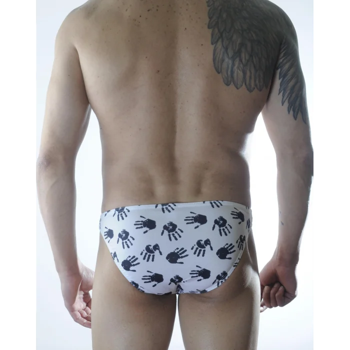 Erkek El Desenli Slip İç Çamaşırı