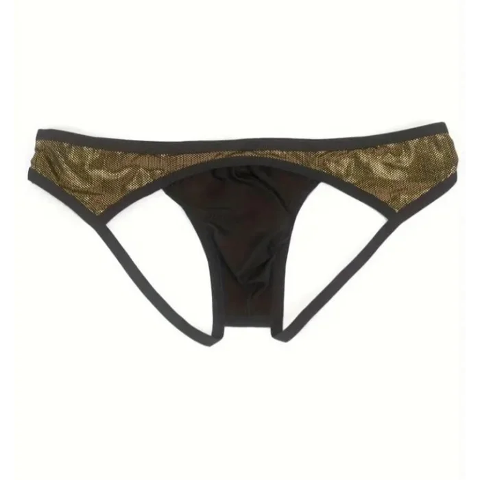 Erkek Gold Metalik Jkstrap İç Giyim