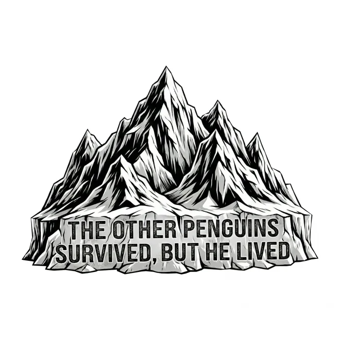 Erkek T-Shirt Nihilist Penguen Baskılı Bisiklet Yaka Kısa kol yazlık Tişört - Beyaz