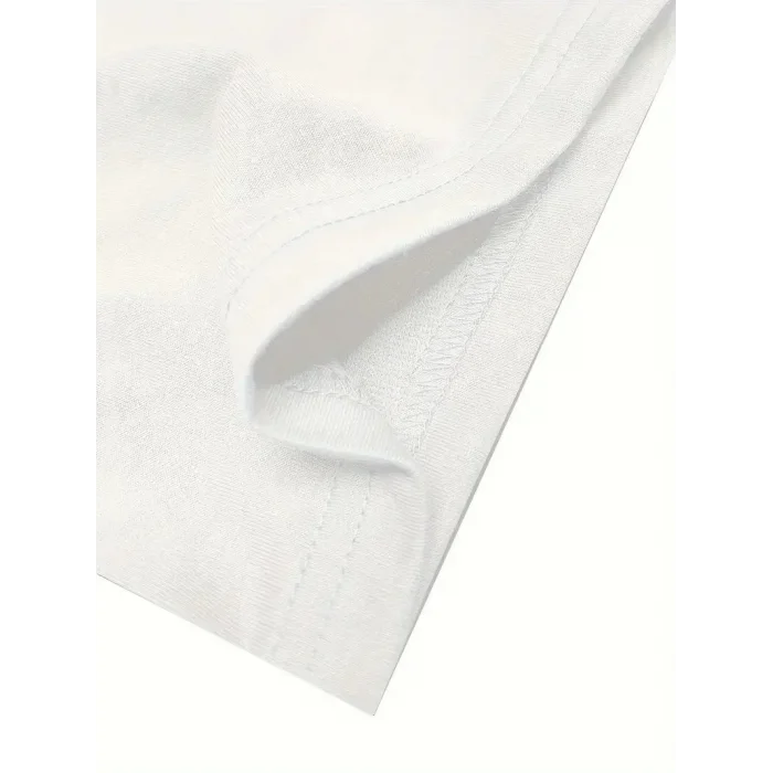 ERKEK T-Shirt  No Risk No Story Baskılı Bisiklet Yaka Tişört - Beyaz