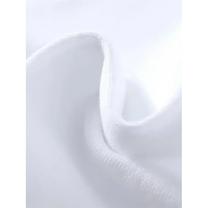 Erkek Baskılı Tişört Kısa Kol Bisiklet Yaka Oversize T-Shirt - Beyaz