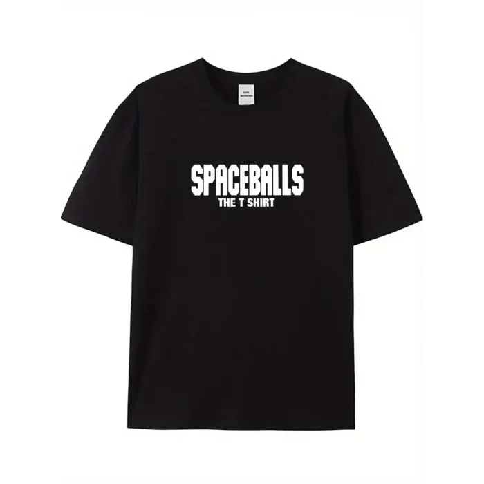 Erkek Baskılı T-Shirt Kısa Kol Bisiklet Yaka Regular Fit Rahat Kalıp Tişört - Siyah