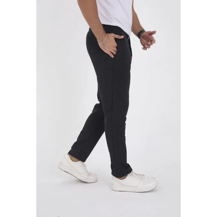 Erkek Üç İplik Basic Eşofman Pantolon - Antrasit