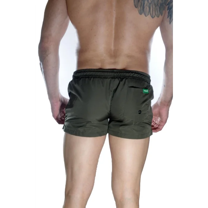 Erkek Yeşil Mini Mayo Short
